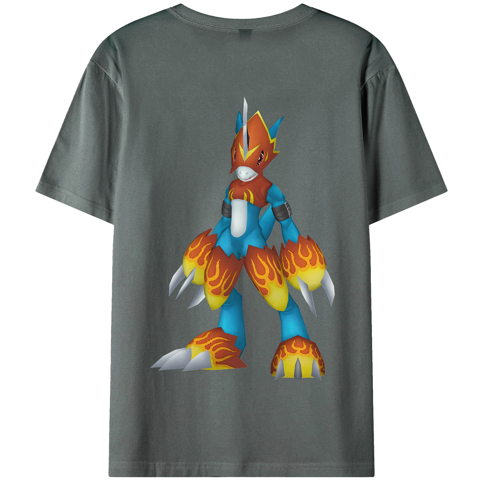 （画像用） Digimon デジタルモンスター/デジモン 綿100％半袖Tシャツ（背面プリント）